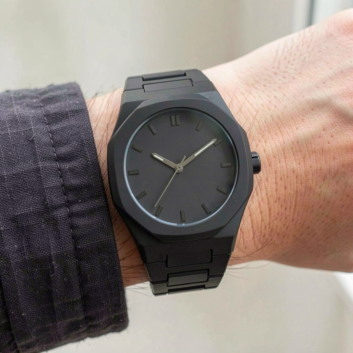 KINETIC Canvas minimalist watch — additional watch detail