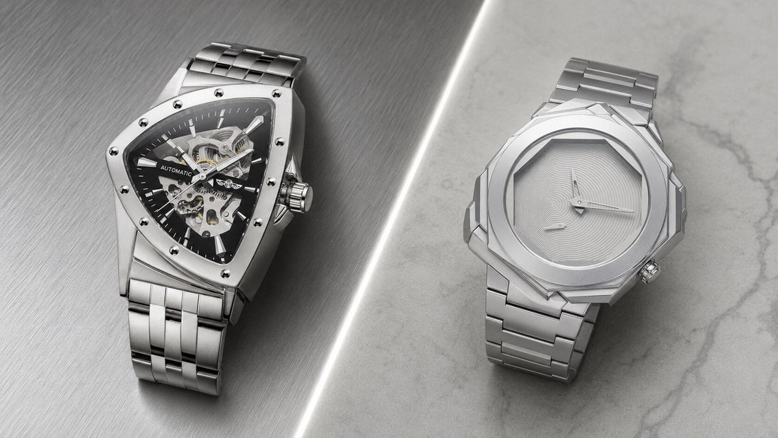 KINETIC Precision mechanical and Spectre quartz watches side by side