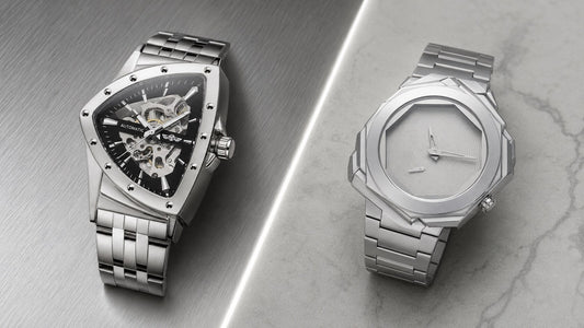 KINETIC Precision mechanical and Spectre quartz watches side by side