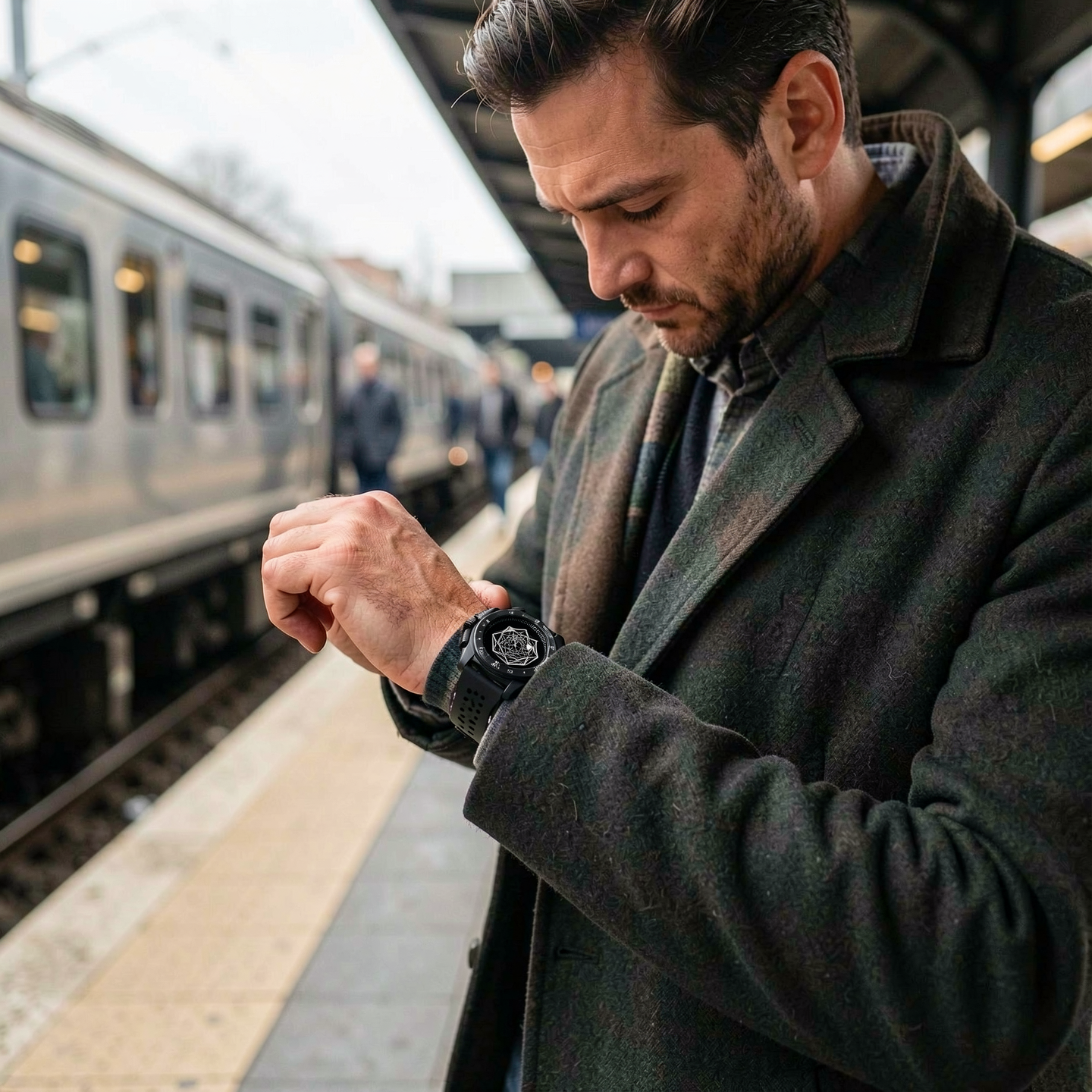 KINETIC Chronos geometric-display watch — alternate gallery view
