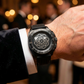 KINETIC Chronos geometric-display watch — additional watch detail