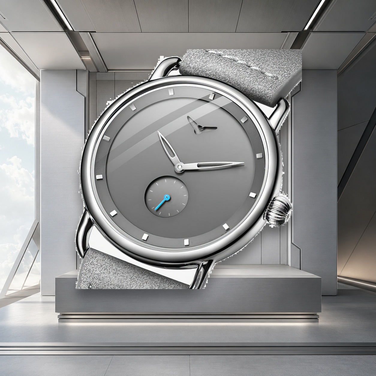KINETIC Aero watch in a product-faithful editorial setting