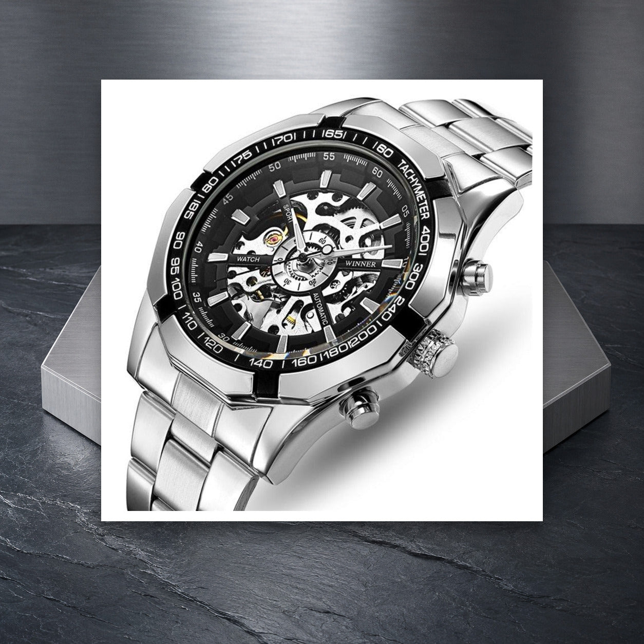 KINETIC Echelon watch in a product-faithful editorial setting