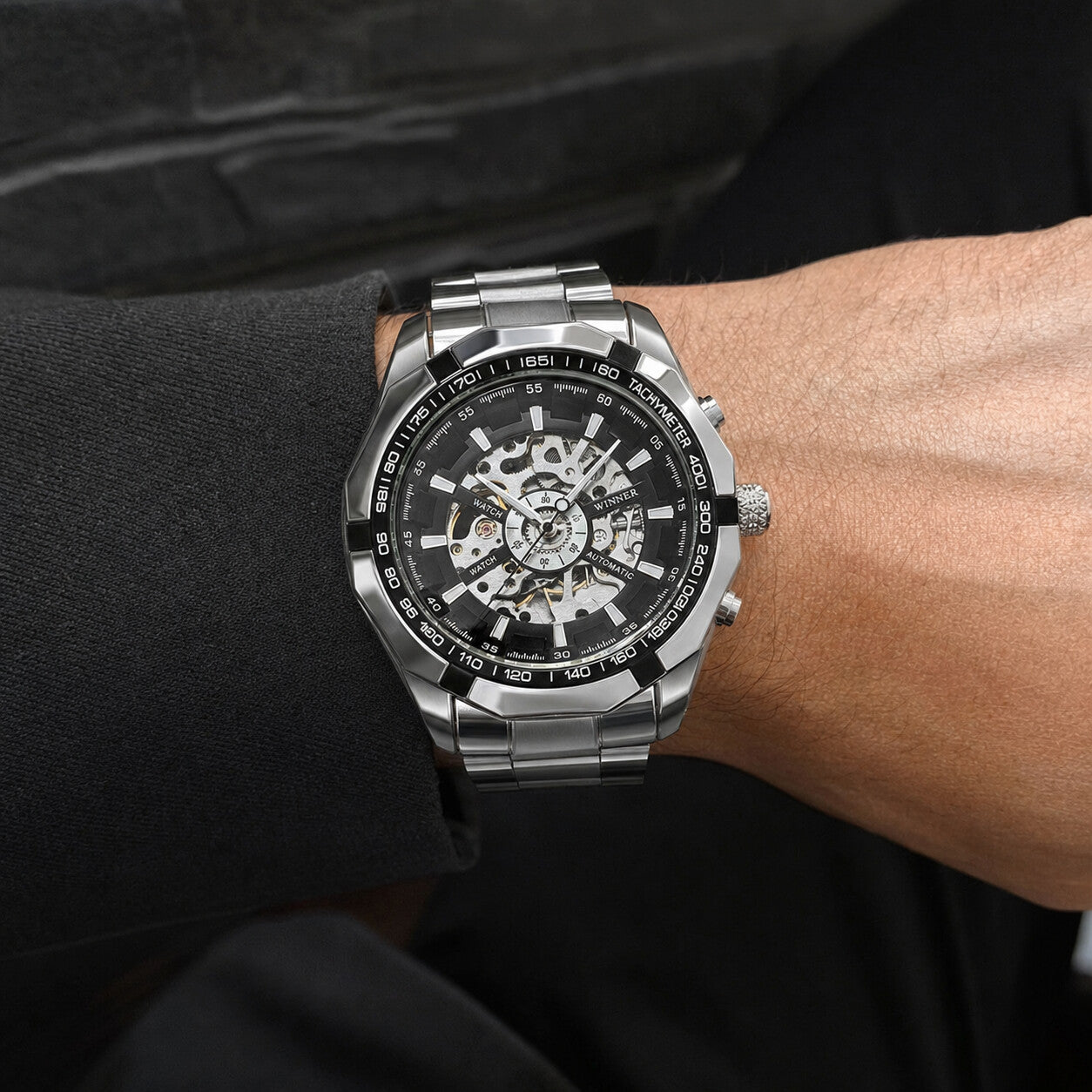 Kinetic Echelon mechanical watch worn on wrist
