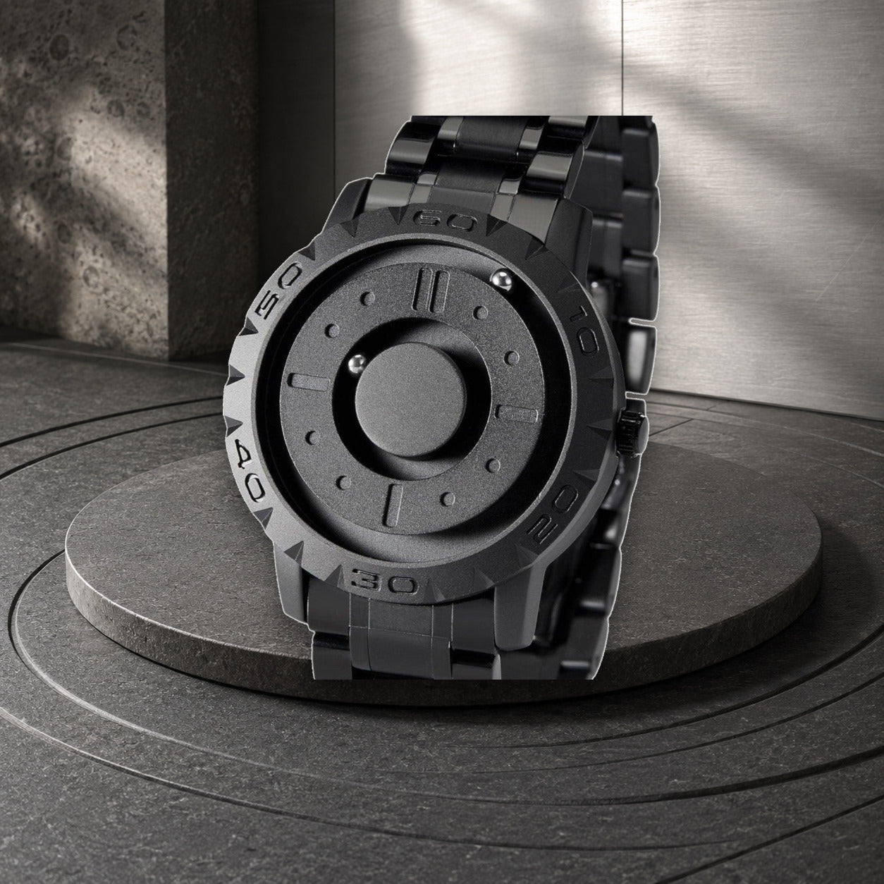 KINETIC Enigma watch in a product-faithful editorial setting