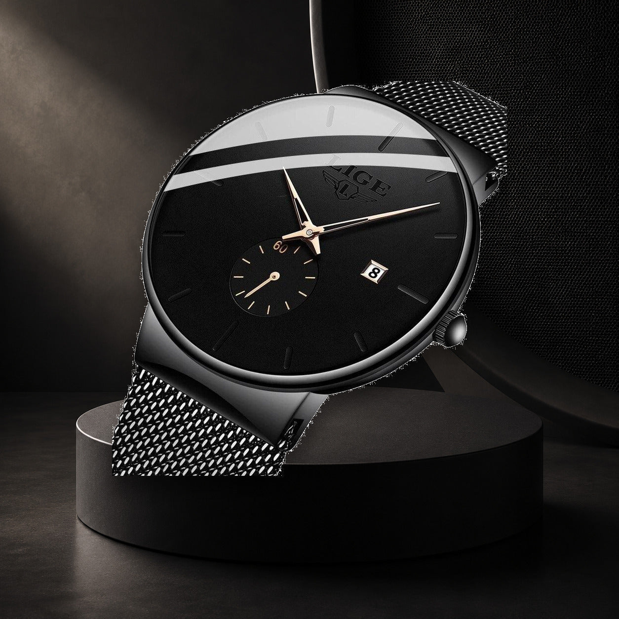 KINETIC Mnml watch in a product-faithful editorial setting
