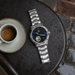 KINETIC Oceana watch in a top-down Melbourne laneway cafe setting