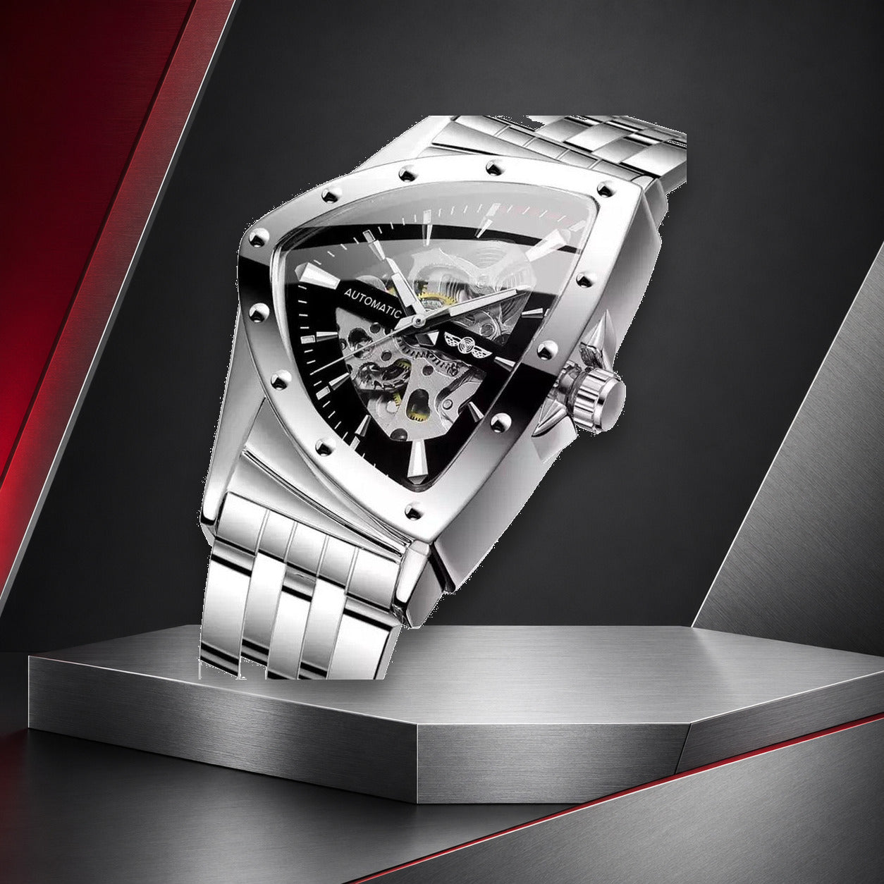 KINETIC Precision watch in a product-faithful editorial setting