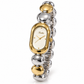 Scottie Duet watch with mixed silver and gold-tone links on white