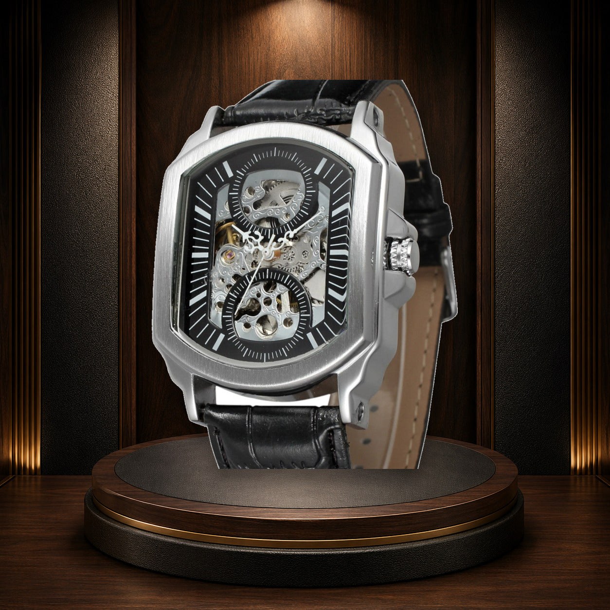 KINETIC Sonnet watch in a product-faithful editorial setting