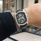 Brilliant Black Kinetic Sonnet automatic watch worn on wrist