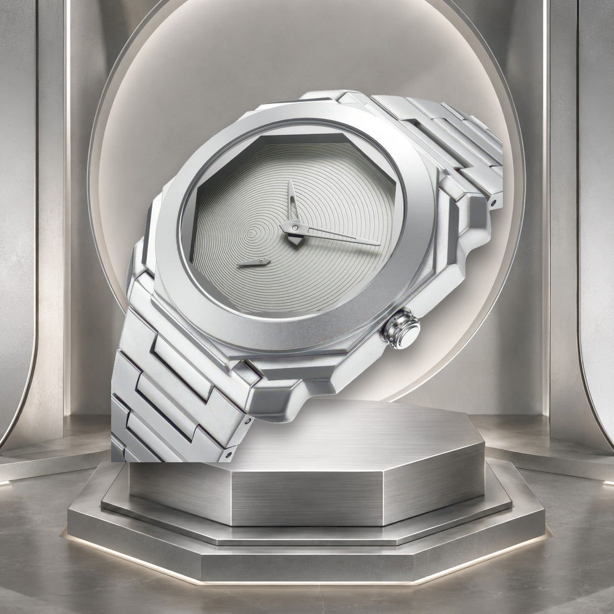 KINETIC Spectre watch in a product-faithful editorial setting