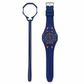 Vibe Dusk watch on fitted strap with its matching empty loop holder on white
